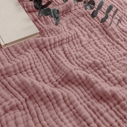 Adult Muslin Blanket by Comfy Cubs in Mauve