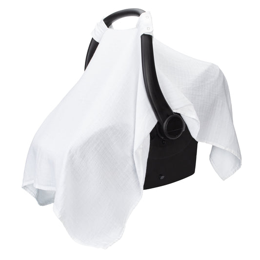 Baby Car Seat Cover by Comfy Cubs - White