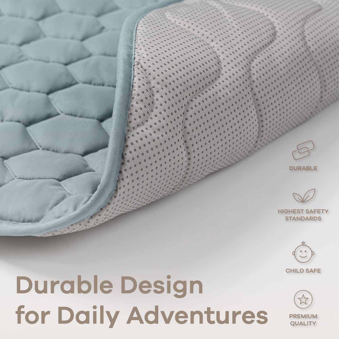 Play Mat with Non-Slip Bottom - Pacific Blue