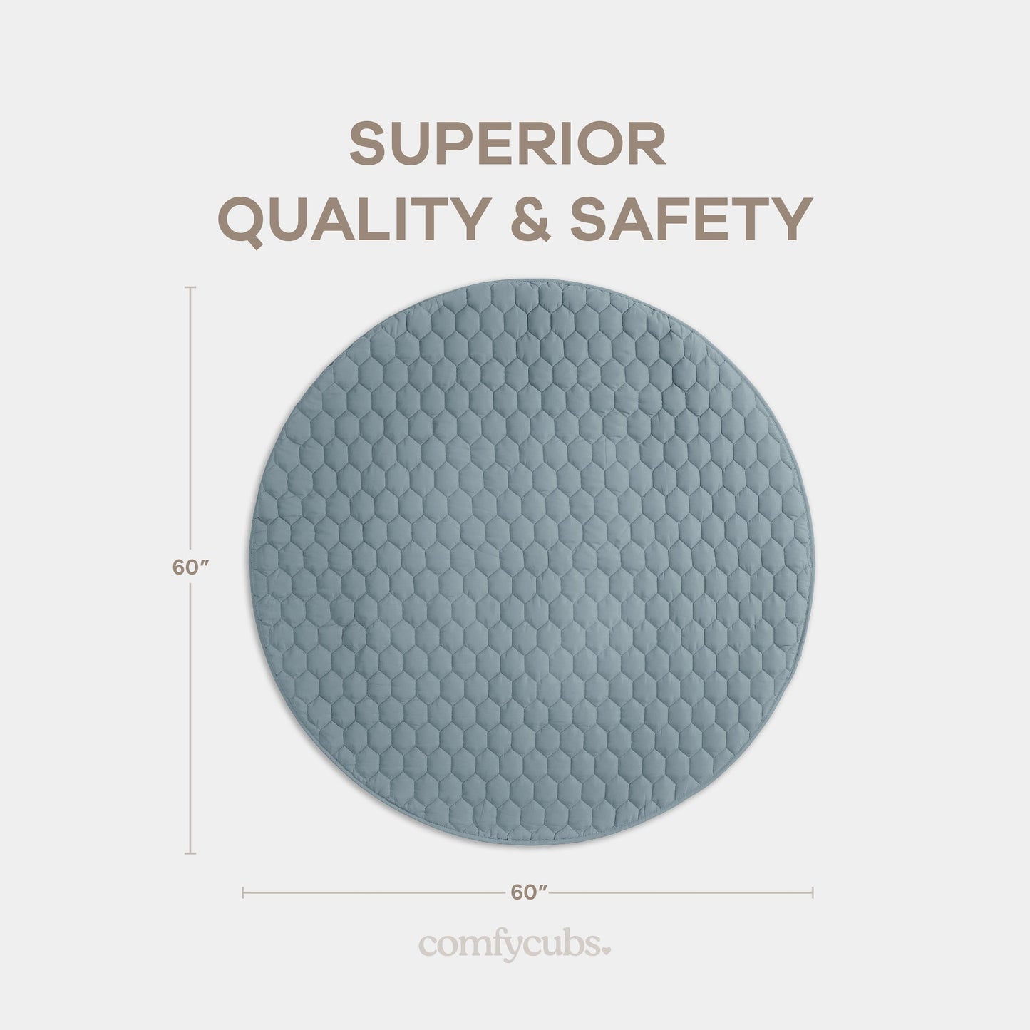 Play Mat with Non-Slip Bottom - Pacific Blue
