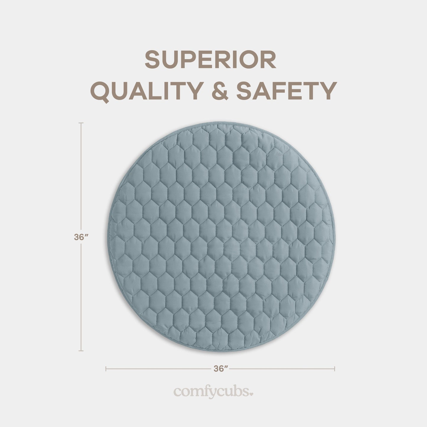 Play Mat with Non-Slip Bottom - Pacific Blue