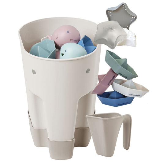 Shnuggle Bath Accessories Bundle: 4-Piece Set