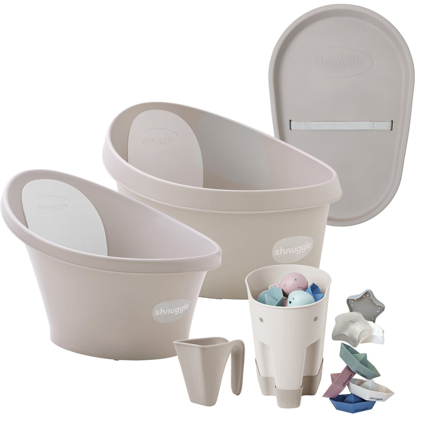 Shnuggle Growing Family Bath Bundle: 7-Piece Set