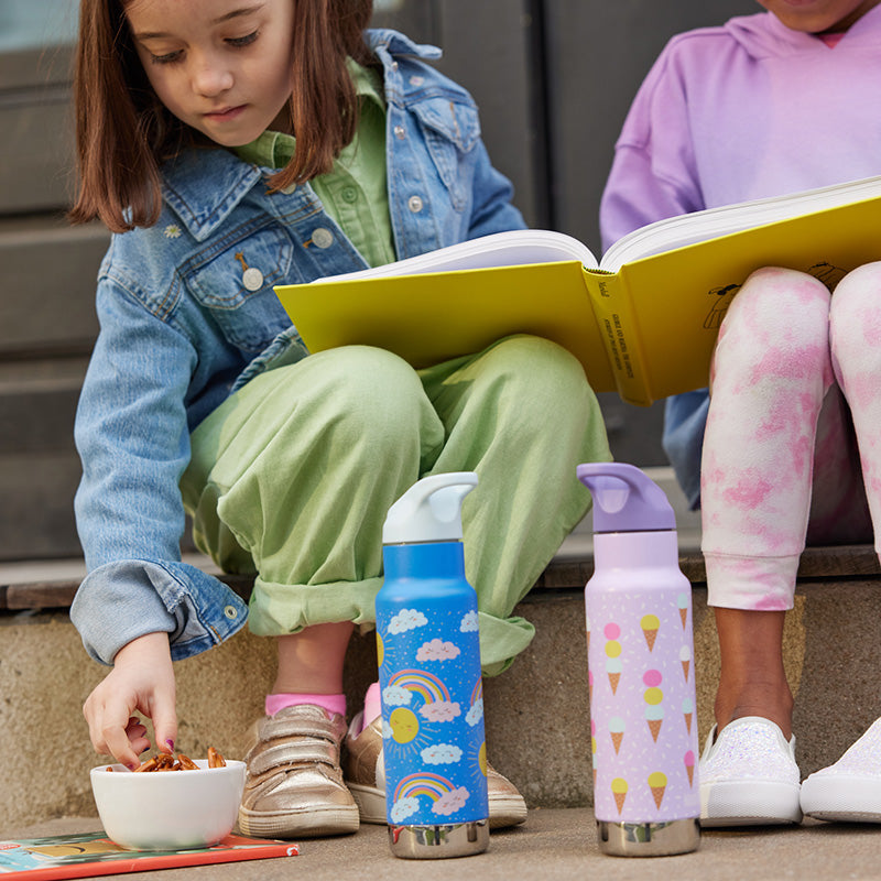 12 oz Classic Kid's Insulated Water Bottle with Flip Seal Sport Cap and Straw